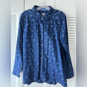 J. Jill Denim Button Down Shirt